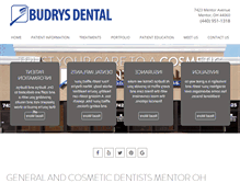 Tablet Screenshot of budrysdental.com